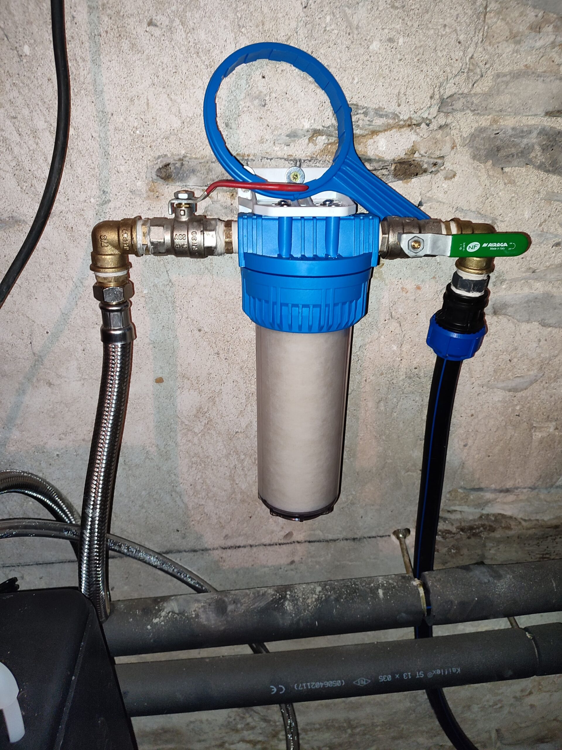 Installation adoucisseur eau Miré